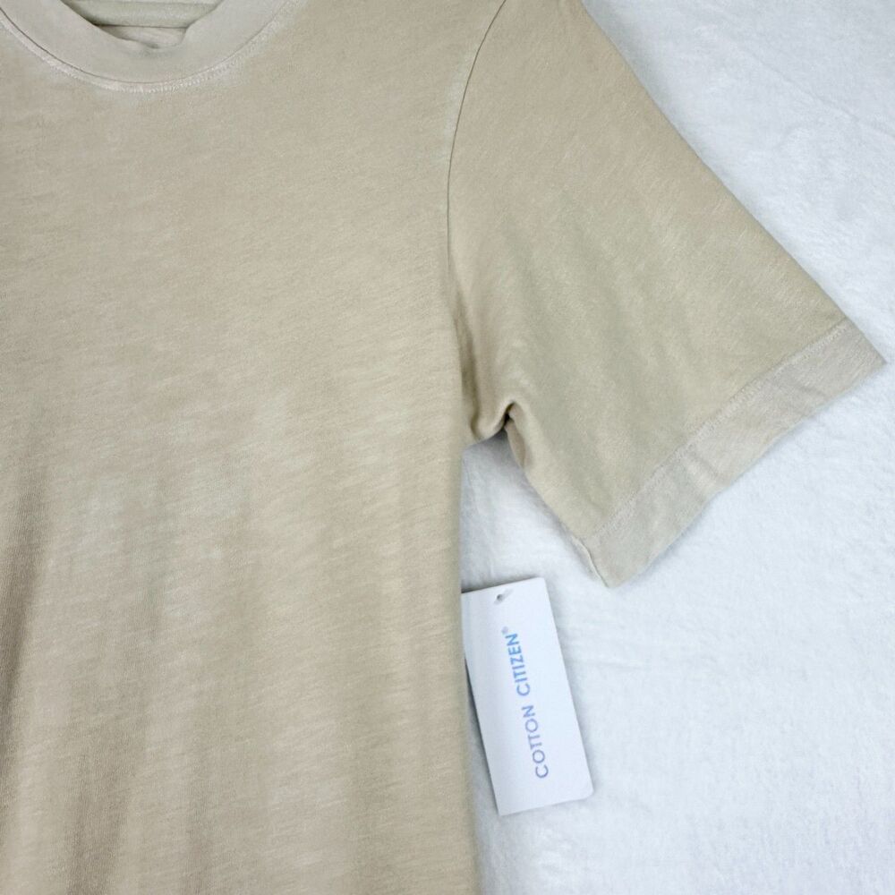 Cotton Citizen Tokyo Mini Dress Size Medium NWT Vintage Oatmeal Casual Neutral - Picture 4 of 7